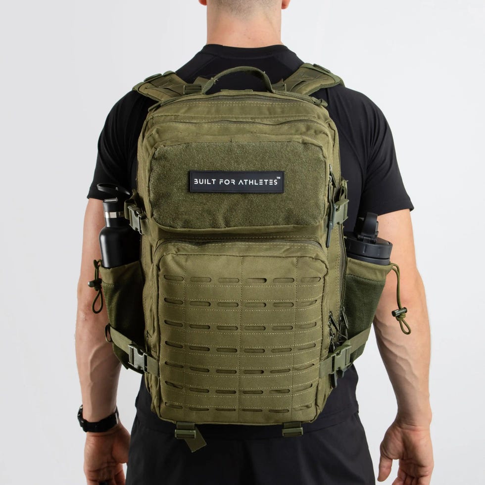 Large Army Green Gym Backpack